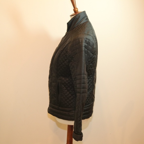 Northface Black Quilted Nylon Jacket Sz M - Picture 3 of 8